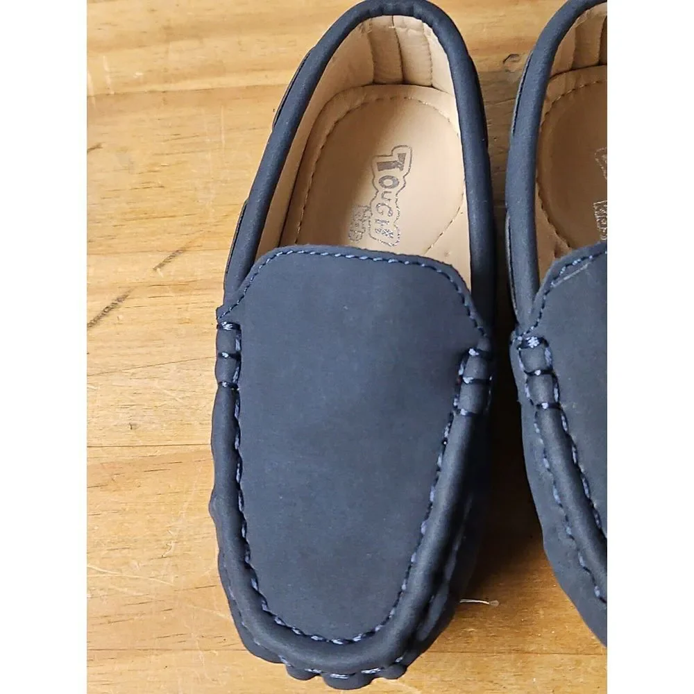 Touch Kids Unisex Toddler Leather Loafers Slip-On Flats Moccasin EU 23 US 7‎